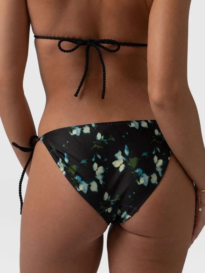 Saint And Sofia Swimwear Women Alba Tie Side Bikini Bottom 8211 Blue Aurora Blue Aurora