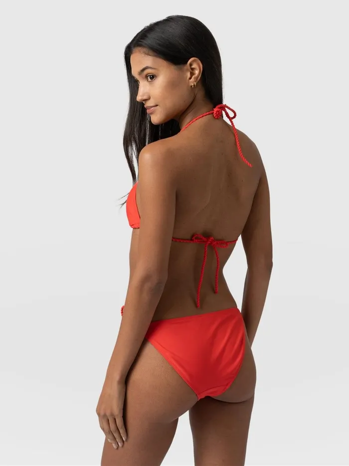 Saint And Sofia Swimwear Women Alba Triangle Bikini Top 8211 Red Red
