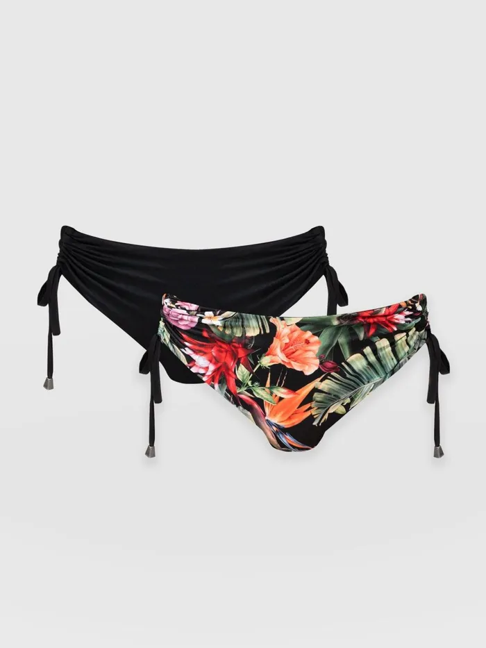 Saint And Sofia Swimwear Women Halina Bikini Bottom 8211 Tropics Tropics