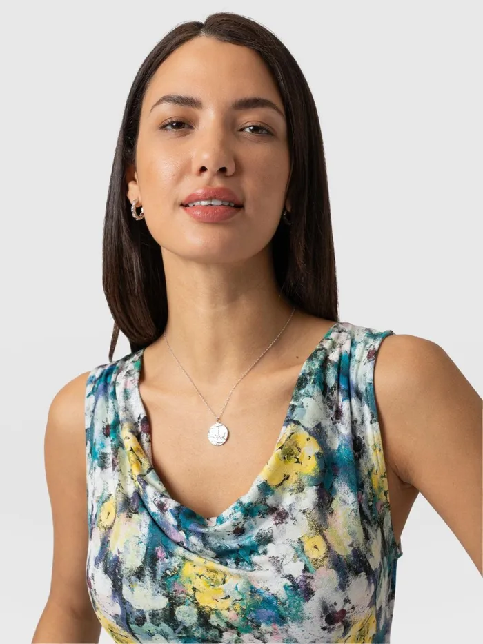 Saint And Sofia TShirts and Tanks Women Cowl Neck Cami 8211 Misty Floral Misty Floral