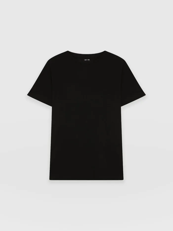 Saint And Sofia TShirts and Tanks Women Easy Cotton Tee 8211 Black Black