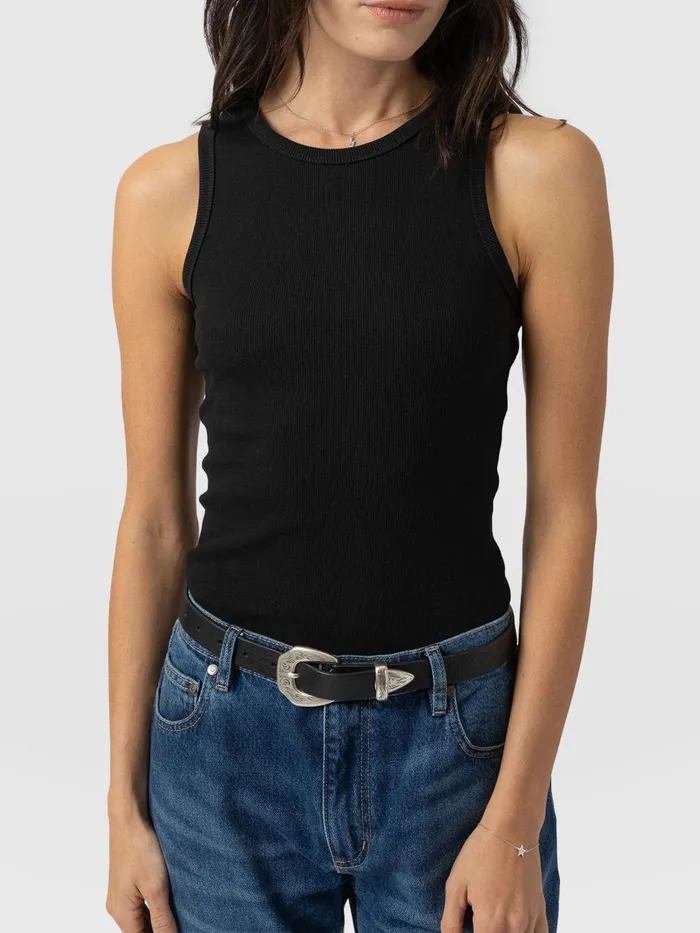 Saint And Sofia TShirts and Tanks Women Nova Racer Vest 8211 Black Black