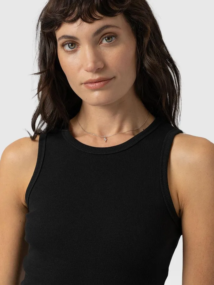 Saint And Sofia TShirts and Tanks Women Nova Racer Vest 8211 Black Black