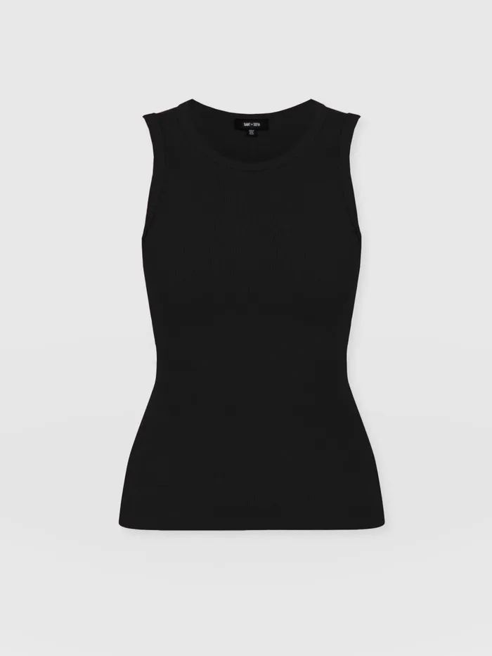 Saint And Sofia TShirts and Tanks Women Nova Racer Vest 8211 Black Black