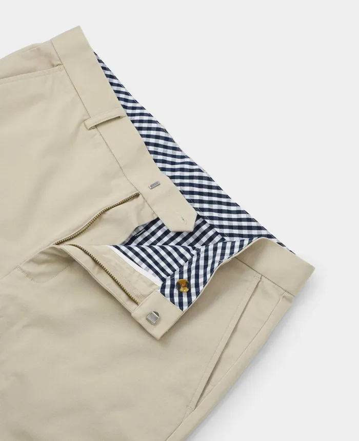 Savile Row Company Beige Stretch Cotton Classic Fit Flat Front Chinos Mct332bei Men Chinos And Shorts