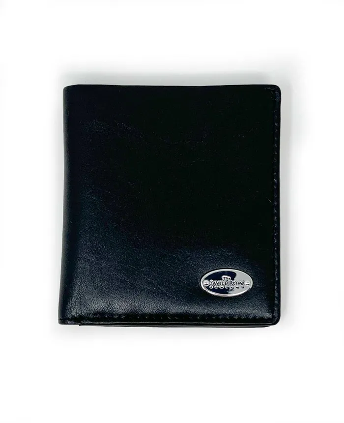 Savile Row Company Black Leather Billfold Wallet Men Leather Goods