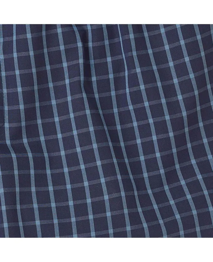 Savile Row Company Blue Check Boxer Shorts Men Underwear