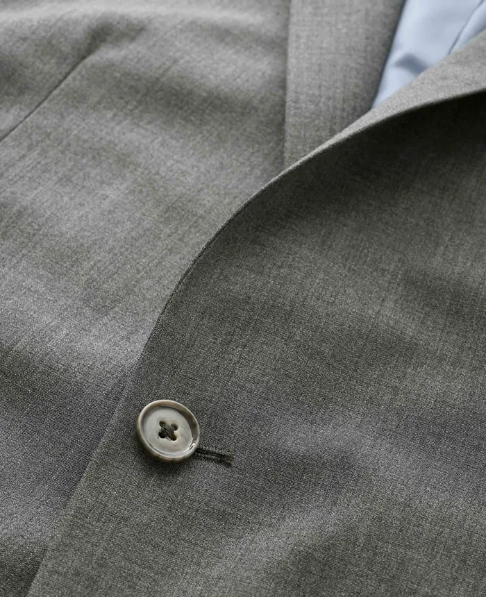 Savile Row Company Grey WoolBlend Tailored Suit Men Tailored Suits