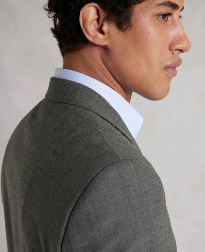 Savile Row Company Grey WoolBlend Tailored Suit Men Tailored Suits
