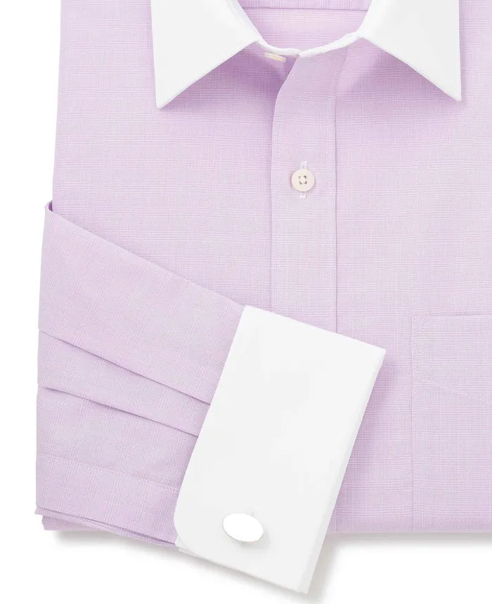 Savile Row Company Lilac Cotton Fine Check Classic Fit Winchester Formal Shirt 8211 Double Cuff Lilac Men Formal Shirts Savile Row Company Lilac Cotton Fine Check Classic Fit Winchester Formal Shirt 8211 Double Cuff Lilac Men Formal Shirts