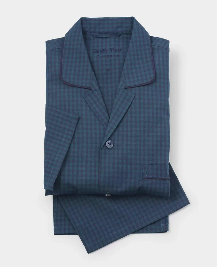 Savile Row Company Mens Navy Green Check Pyjamas Navy Green Check Men Pyjamas Savile Row Company Mens Navy Green Check Pyjamas Navy Green Check Men Pyjamas
