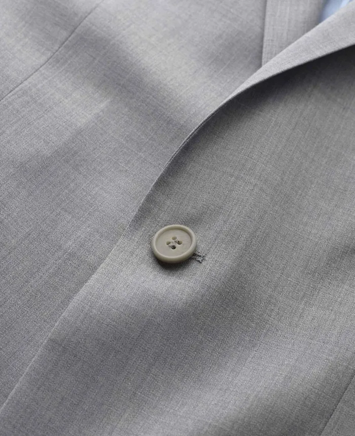 Savile Row Company MidGrey WoolBlend Tailored Suit Men Tailored Suits