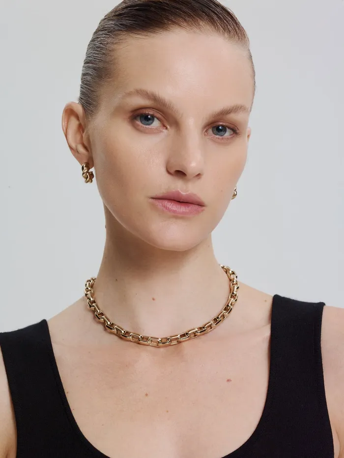 Scanlan Theodore ROLO CHAIN CHOKER LIGHTGOLD Women Jewelry