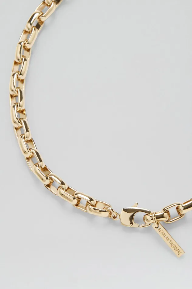 Scanlan Theodore ROLO CHAIN CHOKER LIGHTGOLD Women Jewelry Scanlan Theodore ROLO CHAIN CHOKER LIGHTGOLD Women Jewelry