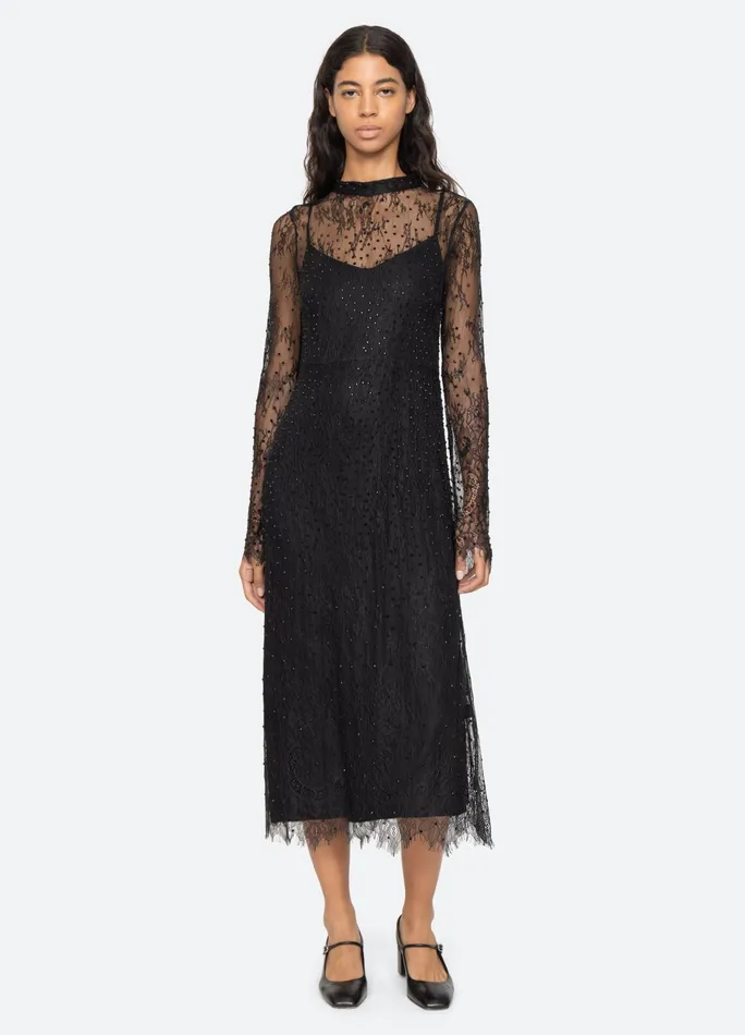 Sea New York Dresses Seraphina LS Dress Black 8211 Women
