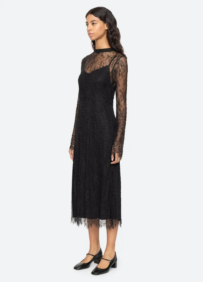 Sea New York Dresses Seraphina LS Dress Black 8211 Women