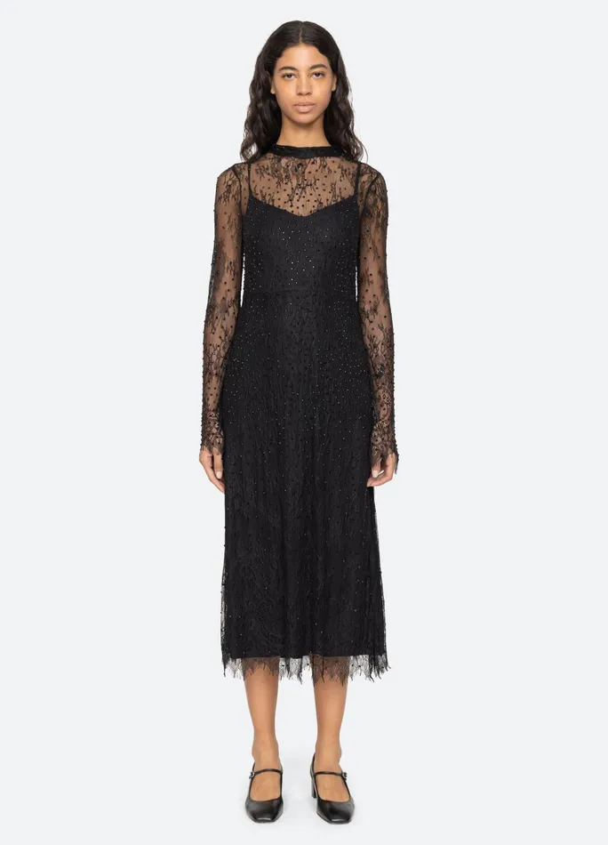 Sea New York Dresses Seraphina LS Dress Black 8211 Women