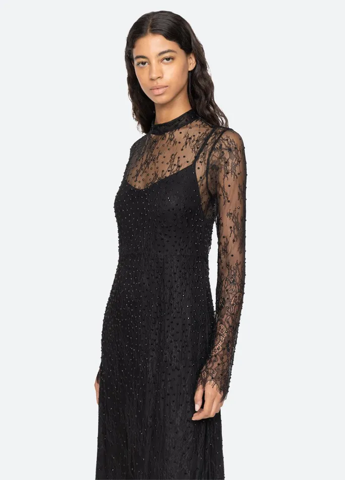Sea New York Dresses Seraphina LS Dress Black 8211 Women