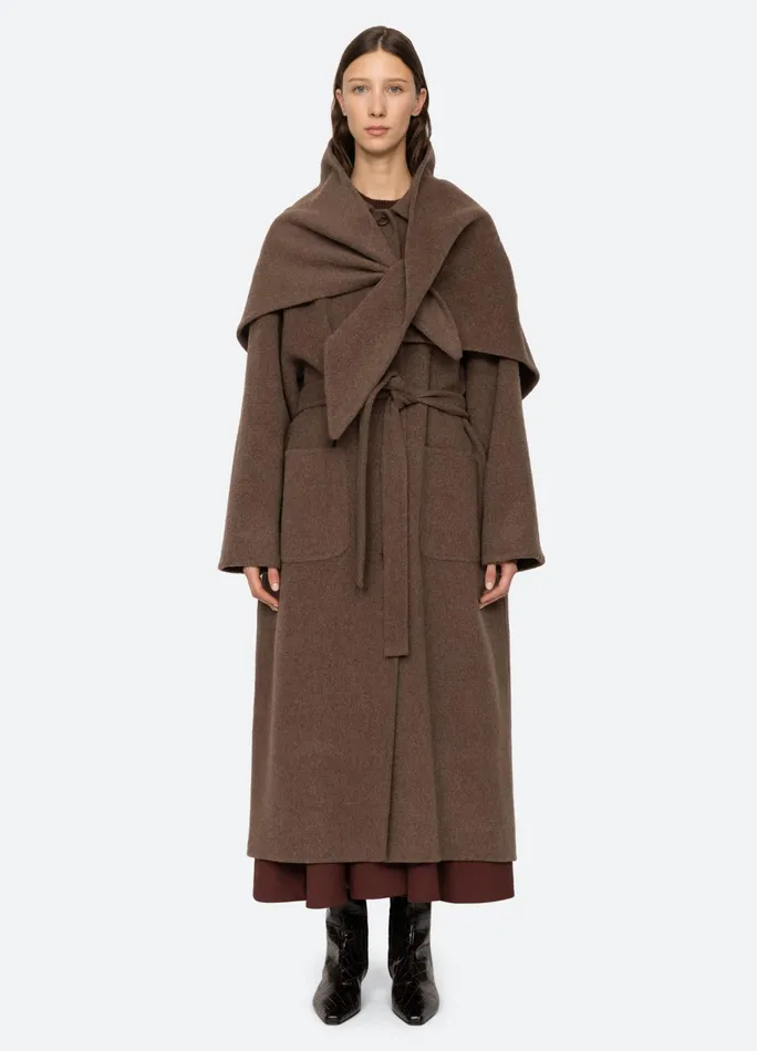 Sea New York Outerwear Viv Coat Brown 8211 Women