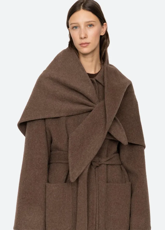 Sea New York Outerwear Viv Coat Brown 8211 Women