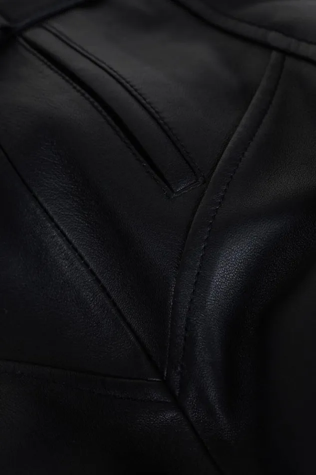 SelenaLeather Skirt Clothing Baandsh Skirts and Shorts
