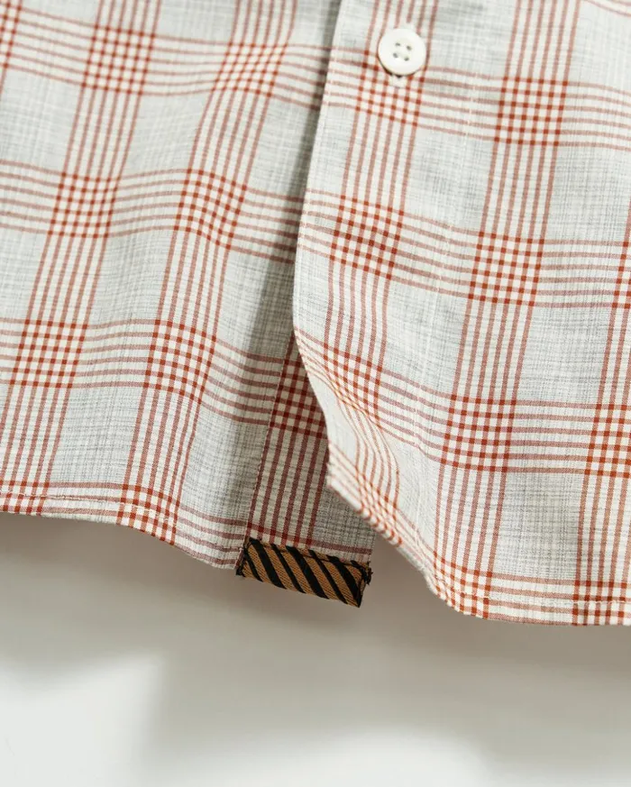 Shirting Men Billy Reid Melange Grid Plaid Tuscumbia Shirt Hidden Bd Greyginger