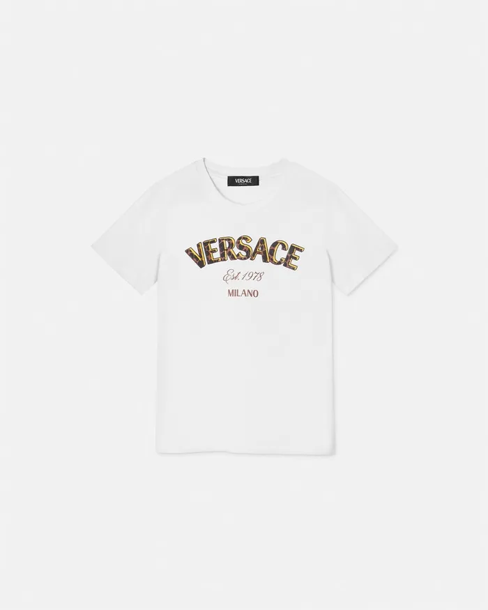 Shirts and Tshirts Kids Versace Wild Stamp TShirt White
