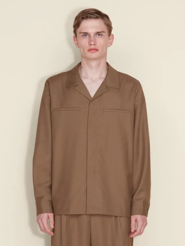 Shirts and Tops Men Holzweiler Tim Overshirt Brown