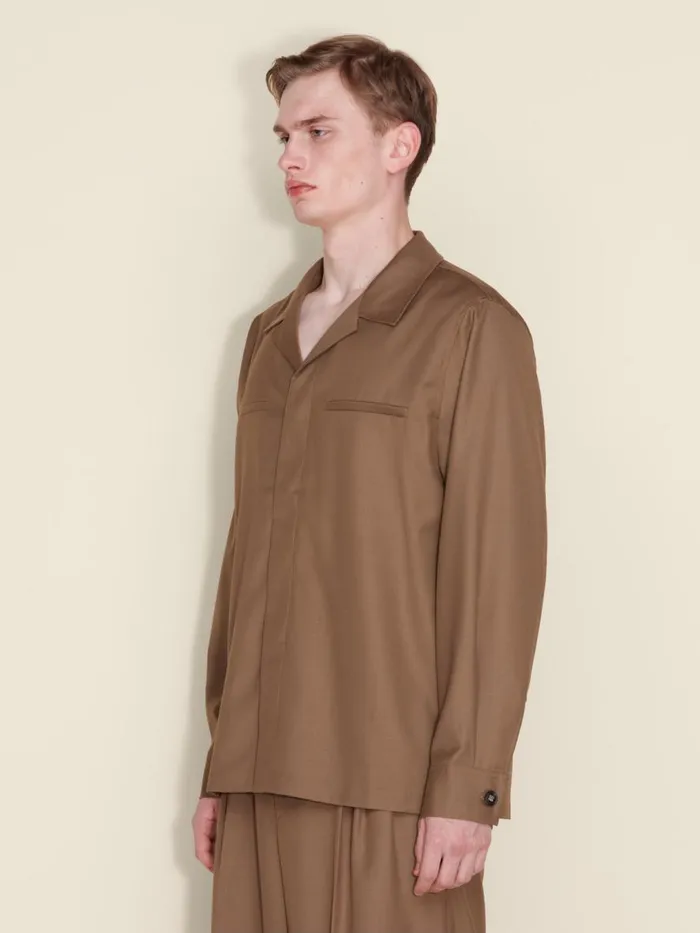 Shirts and Tops Men Holzweiler Tim Overshirt Brown