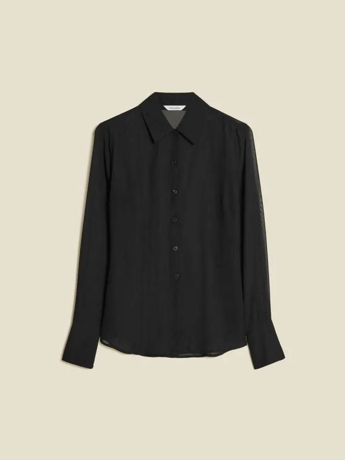 Shirts and Tops Women Holzweiler Youbin Chiffon Shirt Black