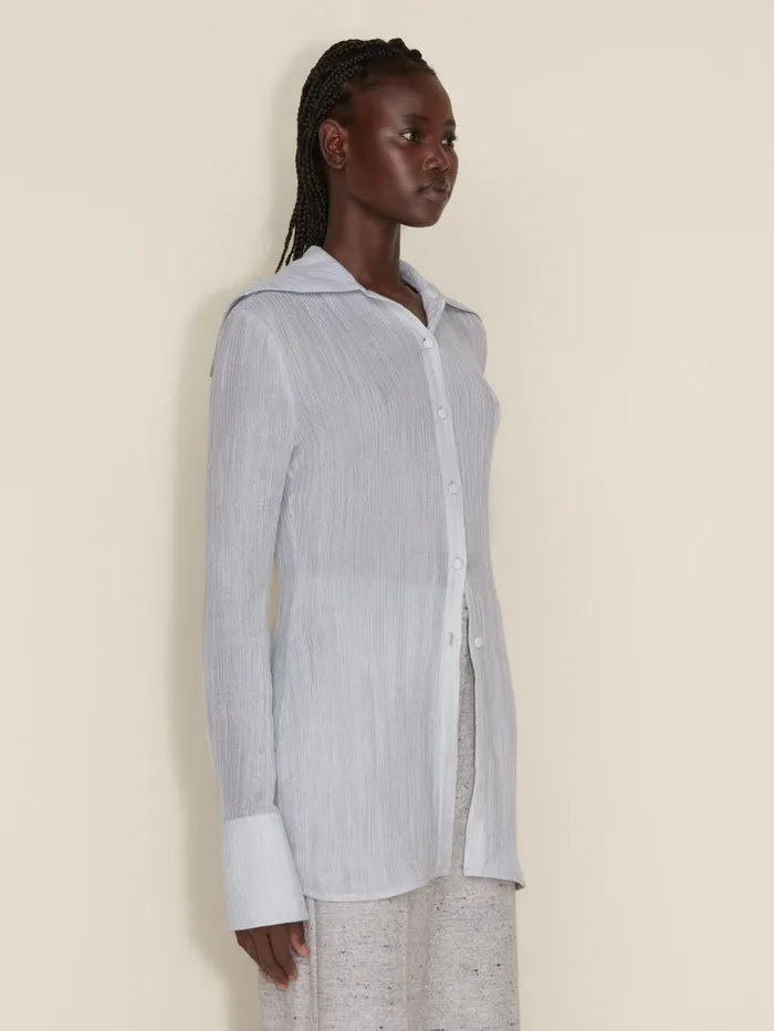 Shirts and Tops Women Holzweiler Youbin Pleat Shirt Lt Blue