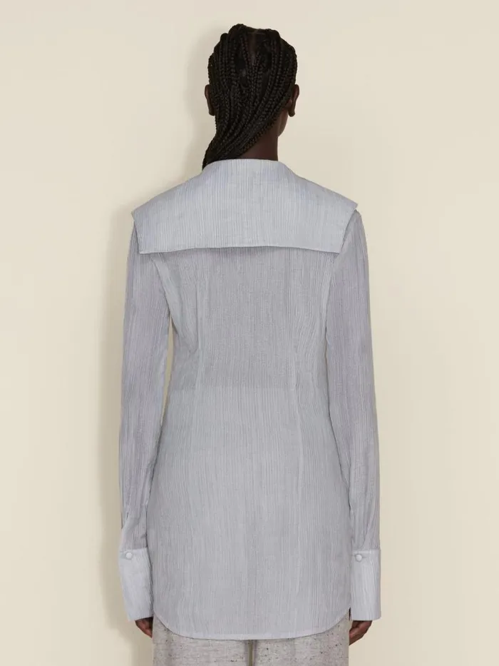 Shirts and Tops Women Holzweiler Youbin Pleat Shirt Lt Blue