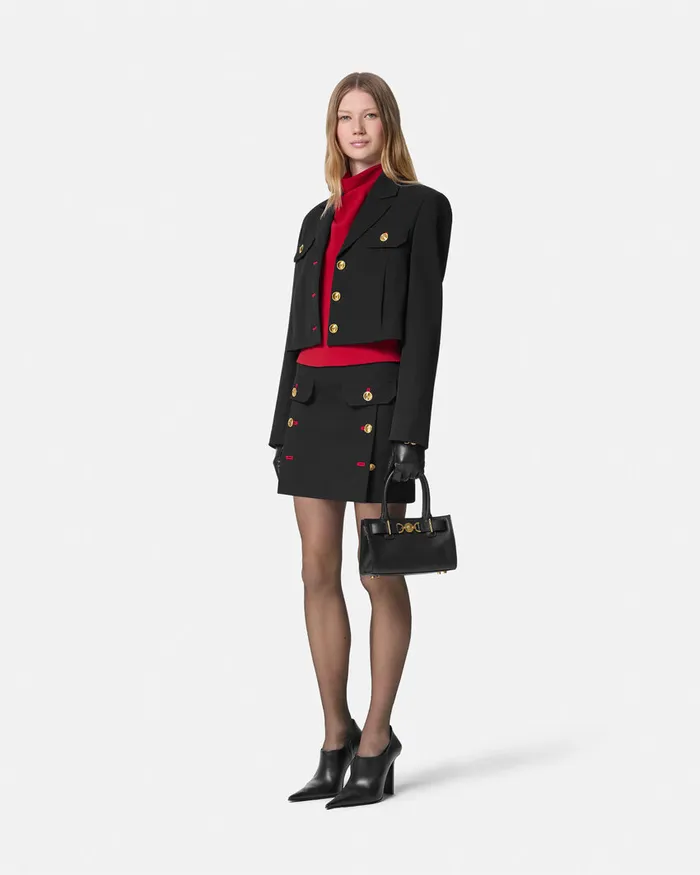 Shirts and Tops Women Versace Cady DrapedNeck Top Red