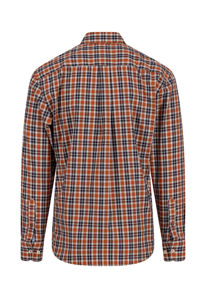 Shirts Men FYNCHHATTON Carroted Shirt With Buttondown Collar Cloud Blueflamenavy