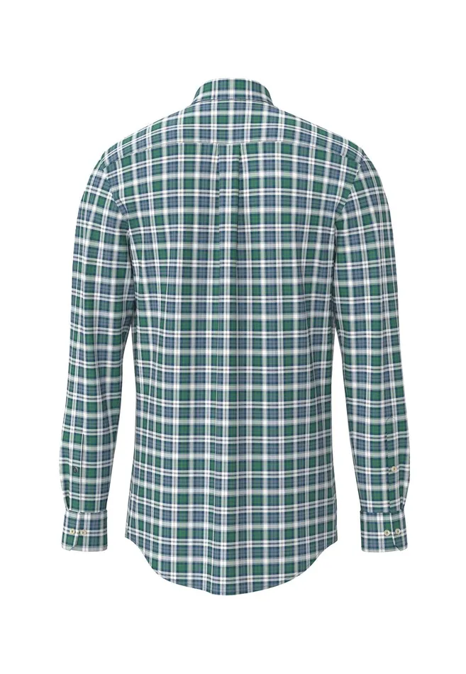 Shirts Men FYNCHHATTON Carroted Shirt With Buttondown Collar Grass Greennavy