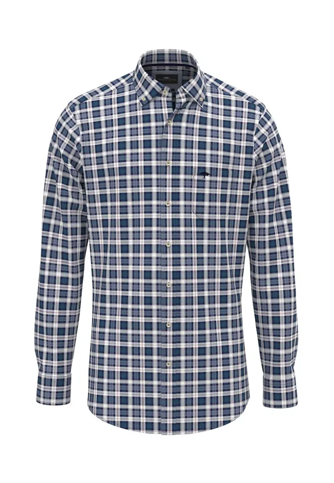 Shirts Men FYNCHHATTON Carroted Shirt With Buttondown Collar Grass Greennavy