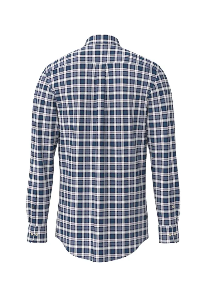 Shirts Men FYNCHHATTON Carroted Shirt With Buttondown Collar Grass Greennavy