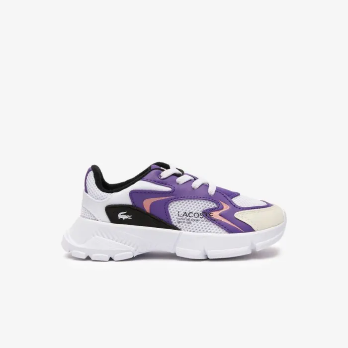 Shoes and Accessories Kids Lacoste Infants039 L003 Neo Sneakers Whtdk Purp 1s6 Shoes and Accessories Kids Lacoste Infants039 L003 Neo Sneakers Whtdk Purp 1s6
