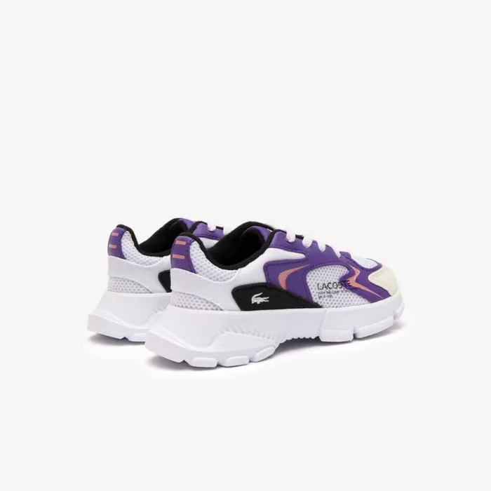 Shoes and Accessories Kids Lacoste Infants039 L003 Neo Sneakers Whtdk Purp 1s6
