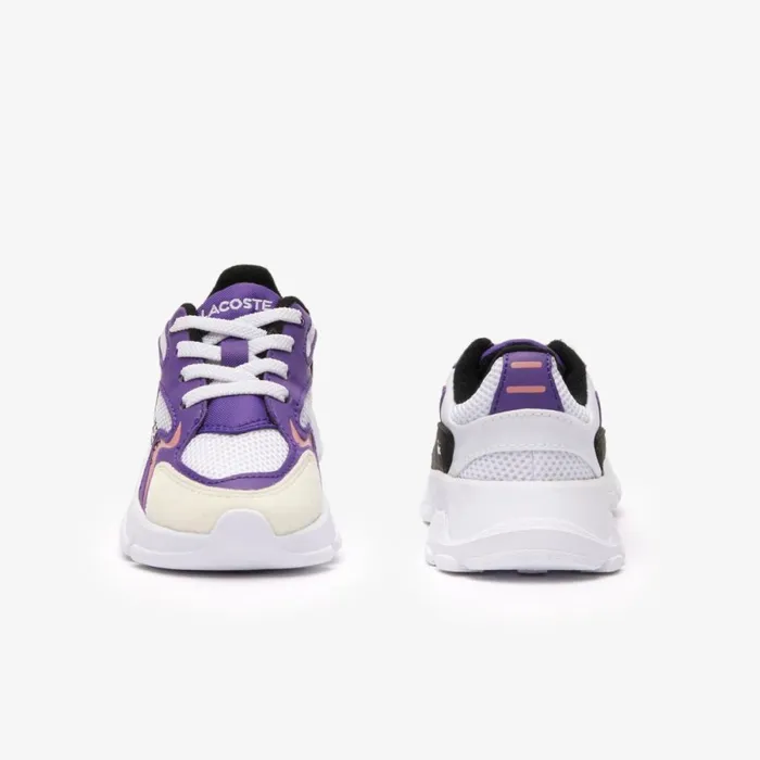 Shoes and Accessories Kids Lacoste Infants039 L003 Neo Sneakers Whtdk Purp 1s6