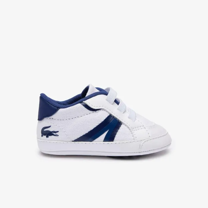 Shoes and Accessories Kids Lacoste Infants L004 Cub Sneakers Whiteblue 080
