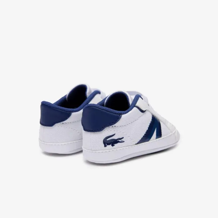 Shoes and Accessories Kids Lacoste Infants L004 Cub Sneakers Whiteblue 080