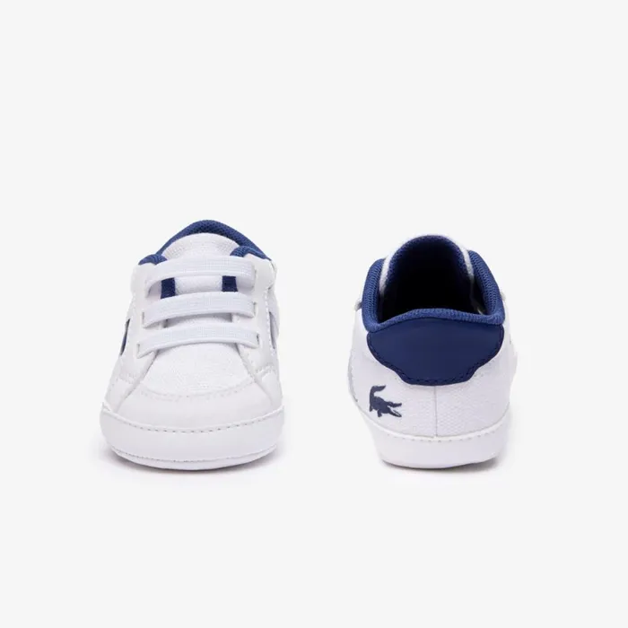 Shoes and Accessories Kids Lacoste Infants L004 Cub Sneakers Whiteblue 080
