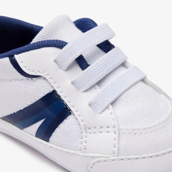 Shoes and Accessories Kids Lacoste Infants L004 Cub Sneakers Whiteblue 080