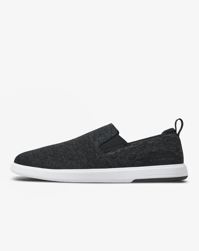 Shoes Casual Shoes TravisMathew THE MODERN SLIPON SHOE Heather Black