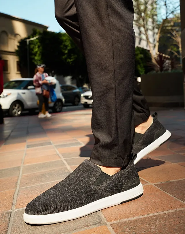 Shoes Casual Shoes TravisMathew THE MODERN SLIPON SHOE Heather Black