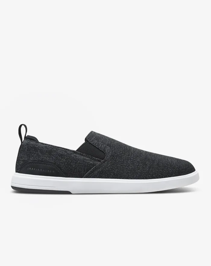 Shoes Casual Shoes TravisMathew THE MODERN SLIPON SHOE Heather Black