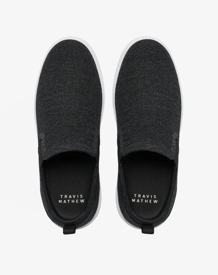 Shoes Casual Shoes TravisMathew THE MODERN SLIPON SHOE Heather Black