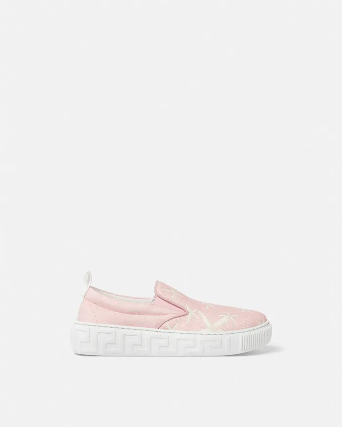 Shoes Kids Versace Stella Marina SlipOn Sneakers Light Pink