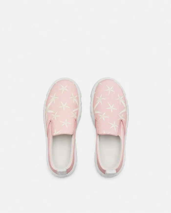 Shoes Kids Versace Stella Marina SlipOn Sneakers Light Pink